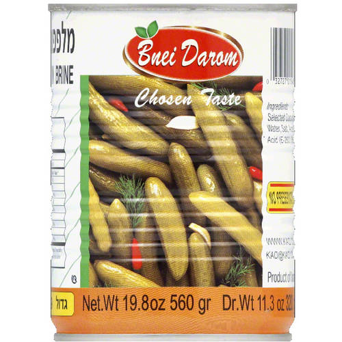 Bnei Darom Cucumbers in Brine, 19.8 oz, (Pack of 12)