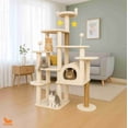 thumbnail image 1 of Mueble Torre Rascador Poli Pets Himalayo 170cm Color Beige, 1 of 6