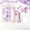 Purple, variant on Stationery Set of 10 Pieces – Multi-Color Pen, Highlighter, Correction Tape, Pencil Case – Soft Colors, Gift for Office, Home, Journaling,Back to Campus Supply, Pink