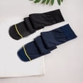 thumbnail image 5 of Mens Fashion Sheer Over the Calf Long Socks Stretchy Breathable See Through Striped Dress Suit Socks for Business Wear, 5 of 9