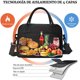 thumbnail image 4 of Bolsa De Almuerzo Térmica Reutilizable, Bolsa De Almuerzo Aislante Cruzada De Gran Capacidad (Negro 02), 4 of 4