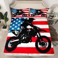 thumbnail image 2 of Homewish Motorcycle Game Twin Sheet Sets,Exterme Sport Twin Fitted Sheet,American Flag Flat Sheet For Boys Teens,Super Cozy Room Decor,3pcs, 2 of 7