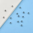 thumbnail image 6 of 304 Stainless Steel Spacer Beads Rondelle Stainless Steel color 2.5x1.5mm Hole: 1~1.5mm, 6 of 6