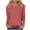Z5 Watermelon Red, variant on HCYSFG Womens T-shirts 3/4 Length Sleeve Casual Loose Crewneck T Shirts soft trendy Solid color Autumn Basic T shirts for ladies