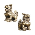 thumbnail image 3 of Estatuilla de león Baoblaze Feng Shui Decoración Mini Estilo chino, 3 of 8