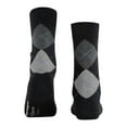 thumbnail image 3 of Burlington Calcetines de Mujer - Queen, Calcetines Cortos, Algodón, Diseño de Rombos, Emblema del Logotipo Negro/gris/azul claro, 3 of 4