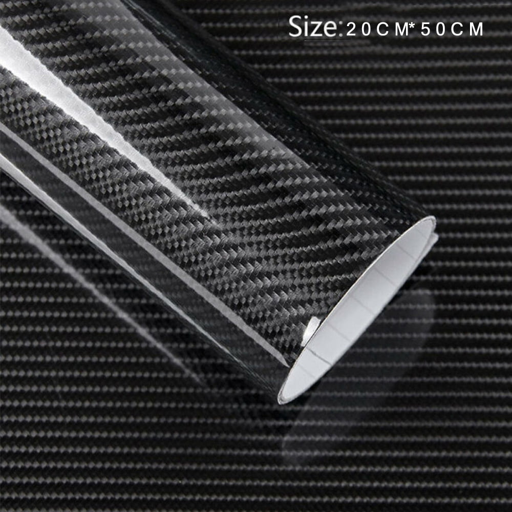 30x152cm Ultra Gloss Black 5D Carbon Fibre Self Adhesive Vinyl Vehicle Wrap 