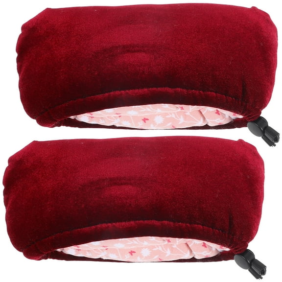 IBASETOY 1 Pair of Crutch Cover for Crutches Padding Red Cotton for Elderly Support