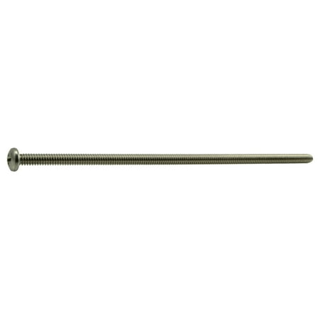 

#10-24 x 6 18-8 Stainless Phillips Pan Head Machine Screws (5 pcs.)