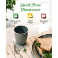 thumbnail image 7 of Wheat Straw Dinnerware Set with Reusable Cutlery Utensils Unbreakable Dinnerware Set Dishwasher Safe, 7 of 7