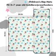 thumbnail image 5 of Cow and Mug Blue Pattern Toddler Nap Mat with Pillow & Blanket, Soft Sleeping Mat for Preschool Daycare Travel Sleepovers, 5 of 6