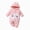 A78-Pink, variant on Caqnni 6-9 Months Unisex Baby Babys Cute Cartoon Printed Hooded Jumpsuit Warm Long Sleeved Bodysuit One-Piece Jumpsuit,A78-Hot Pink