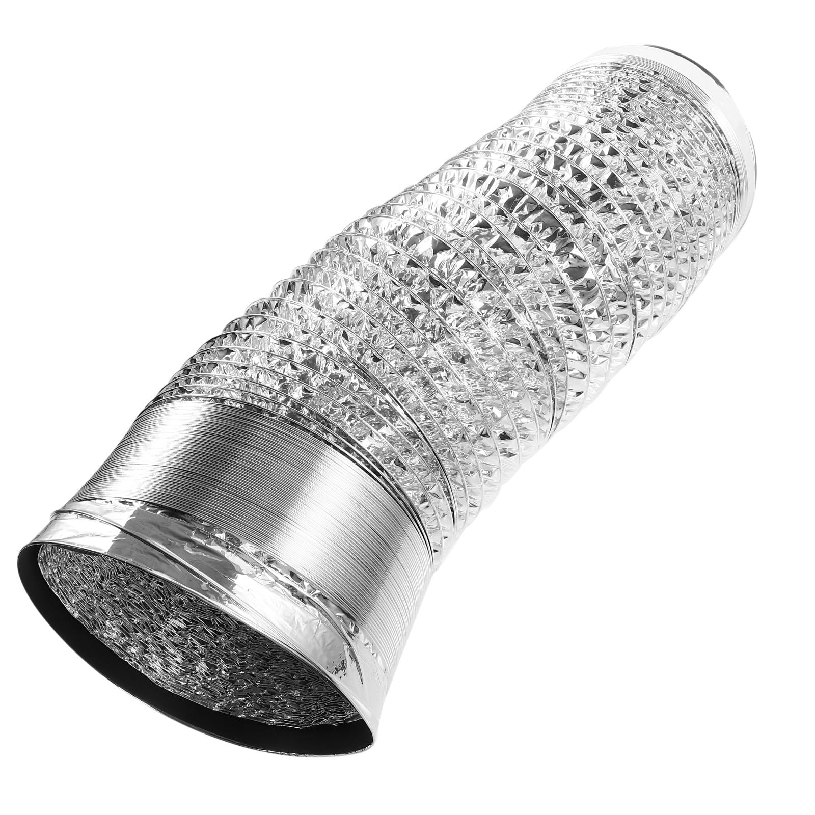 Pawsdot 1 Pc Aluminum Foil Duct Hose for Air Intake and Exhaust Vent in Kitchens Silver