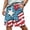 Royal Blue, variant on JULMCOMO American Flag Men's Shorts Drawstring Red White Blue Loose Stars Stripes Summer Shorts for Independence Day with Pockets Dark Blue 2XL