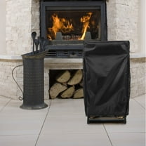 Raindrops Breathable Oxford Cloth Firewood Storage Rack Cover Black Weather Resistant Outdoor