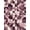 Mauve Pink, Pattern 2, variant on ODIKA Checkered Colorblock Minimalist Grid Tonal Blocks Geometric Wool Flowing Dynamic Non-Slip Chair-Friendly for Dining Room, Large Office, Lounge