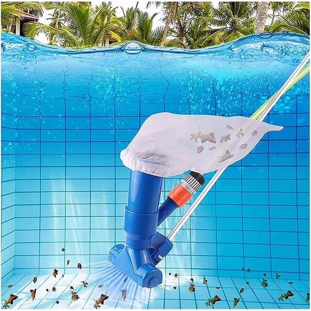 Limpiador de piscinas de succión manual, aspiradora para piscinas, aspiradora para spa, aspiradora precisa para piscinas, para limpieza de piscinas, se puede conectar a la manguera del jardín