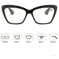 thumbnail image 2 of 3 Pairs Transparent Rhinestones Full Frame Cat Eye Reading Glasses Readers, 2 of 2