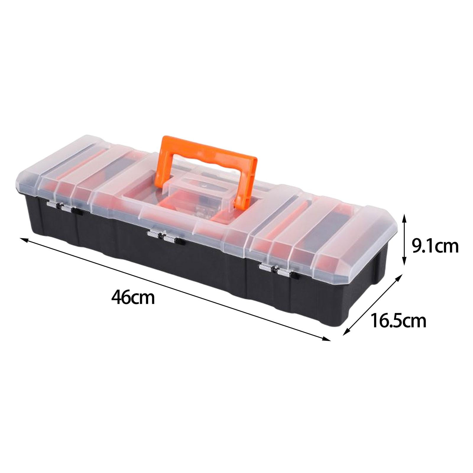 10in Household Toolbox Double Layer Tool Storage Boxes Vehicle  Multifunctional Workers Portable Handle Tool Box Organizers