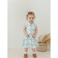 thumbnail image 6 of BemeyourBBs Girls A-line Dress Sleeveless Turn Down Collar Zip Up Golf Print Dress, 6 of 9