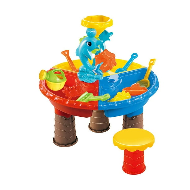 Sand & Water Table Outdoor Garden Sandbox Set Play Table Kids Summer Beach Toy - Walmart.com