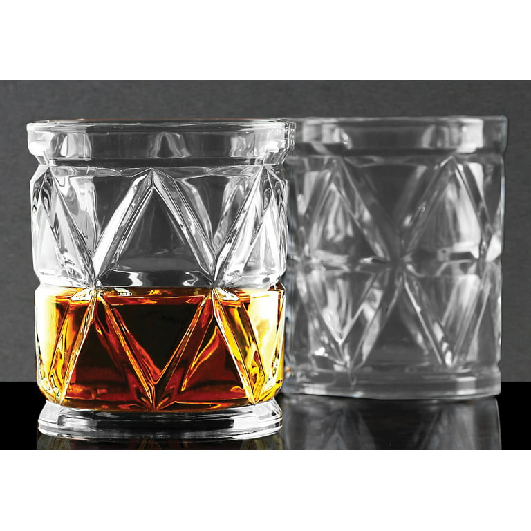 Italian Premium Crystal Whiskey Glasses Set of 4