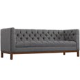 thumbnail image 5 of Panache Living Room Set Upholstered Fabric Set of 3 - Gray, 5 of 7