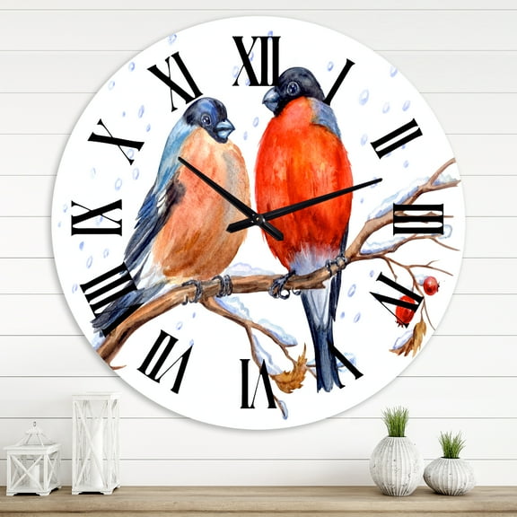 Designart 1 in Quartz Traditional Wall Clock