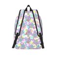 thumbnail image 2 of Picia Sea Turtles Printed Canvas Daypack - Stylish and Durable Vintage Compact Backpack - Class, Work, Travel, or Laptop Bookbag,Organized Compartments-Small, 2 of 6
