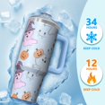 thumbnail image 4 of 30 oz Halloween Pumpkin Skeleton Tumbler Insulated Stainless Tumbler, Spooky Ghost Coffee Cup Water Bottle, Holiday Gift Idea, 4 of 5