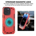 thumbnail image 5 of Allytechgroup Rugged iPhone 15 Pro Max Case with Magnetic Ring Stand, 360° Kickstand Military Grade Bumper Shockproof Armor Full Body Protective Phone Case for Apple iPhone 15 Pro Max, Red, 5 of 7