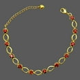 thumbnail image 4 of 18K Gold Over Brass Hessonite Garnet - Madagascar Bracelet Jewelry BM-1049 TGB1001_B, 4 of 5