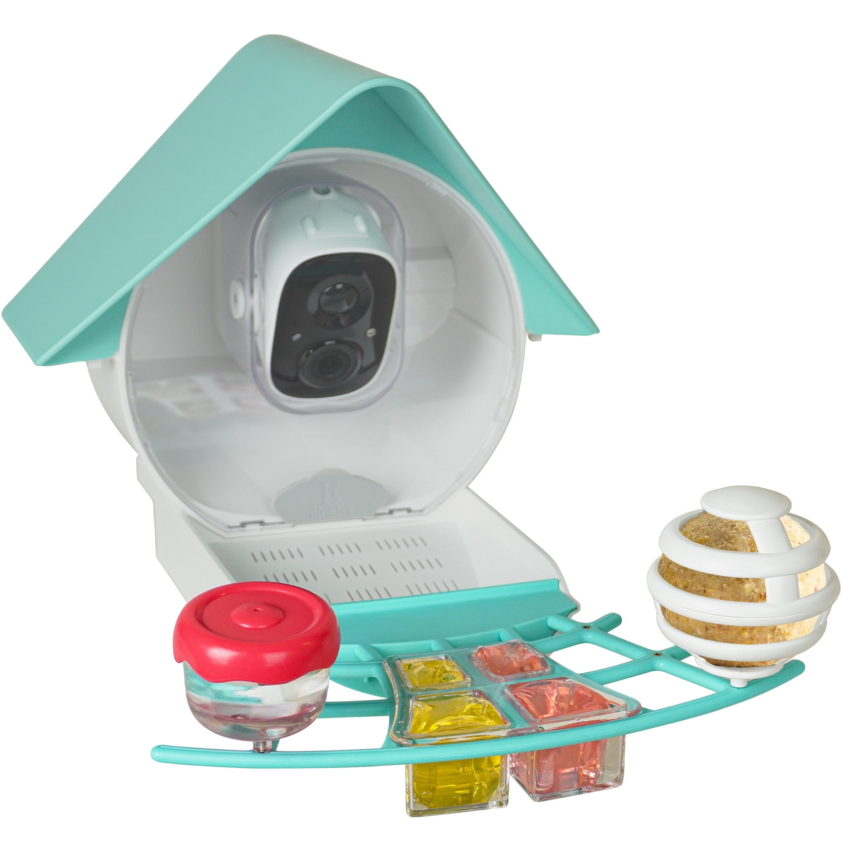 Birdkiss Bird Feeder Camera DIY Add-ons, Including Suet Ball, Mini Hummingbird Feeder, Fruit Holder, Jelly Feeder