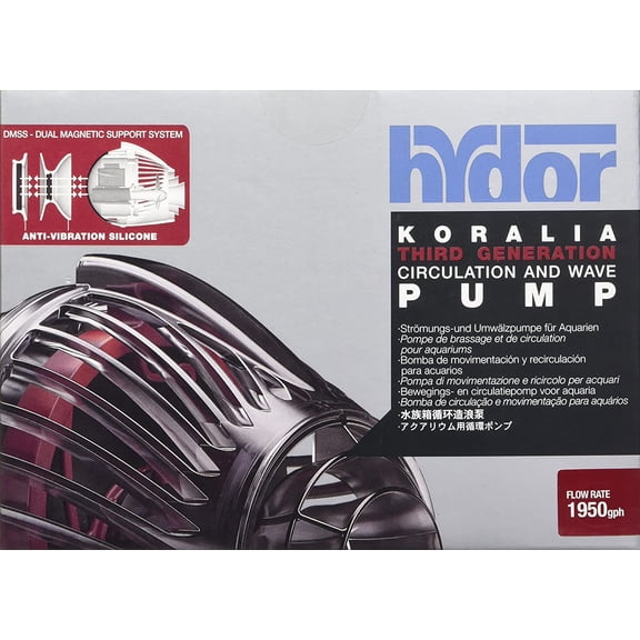 Hydor Koralia Third Generation Circulation & Wave Pump - 1950 GPH - (For 90-180 Fresh Gallons / 55-110 Marine Gallons)
