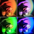 thumbnail image 3 of shiyou-Sunset Lamp, Sunset Projection Lamp Sunset Projector Light 16 Colors Brightness Adjustable with Remote Control USB Charging Projection Night Light for Photography Party Home Living Room\u2026, 3 of 4