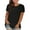 507_Black, variant on Sweet Home Farm Short Sleeve Shirts for Women Casual Solid Color Cotton Tops Round Neck Loose T T Shirts for Women Black