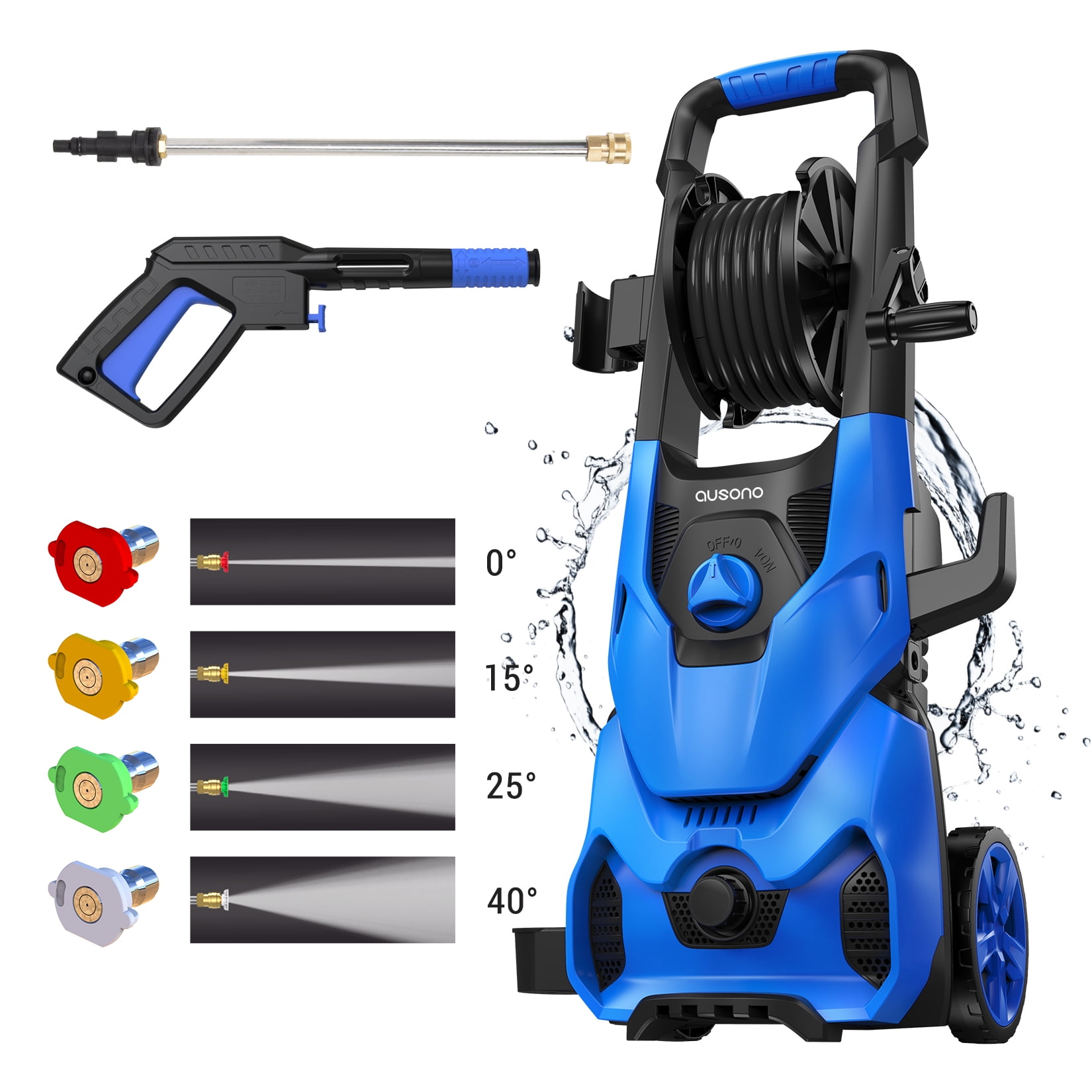TEANDE Electric Pressure Washer 3500 MAX PSI 2.60 GPM High Electric Pressure Washer Power Washer Blue TEANDE Electric Pressure Washer 3500 MAX PSI 2.60 GPM High Electric Pressure Washer Power Washer Blue