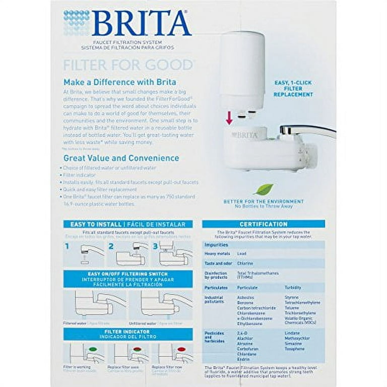 Brita Basic On Tap Faucet Water Filter System (Pack of 6) - Bed Bath &  Beyond - 23432555