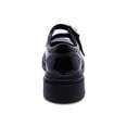 thumbnail image 4 of Zapato escolar Coqueta para niña de charol negro Jazz con doble hebilla, 4 of 6