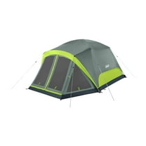 Coleman Skydome™ 4-Person Camping Tent with Screen Room, Rock Grey