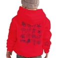 thumbnail image 3 of Tween Girls Hoodies Sweatshirts Soft Pullover With Hood Casual School Outdoor Clothing Red Size 11-12T, 3 of 7