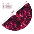 thumbnail image 3 of Sikiie Burgundy Tie Dye 30-48 inches {designName} Print Christmas Tree Skirt Snowman Xmas Tree Skirt with Edge Christmas Decorations for Holiday Party-30", 3 of 7