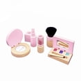 thumbnail image 4 of Teamson Kids Dreamy Unicorn Tabletop Vanity, Pretend Makeup Set with Mirror, Drawer & Wool Hair, White, for Toddlers Ages 3+, 4 of 14
