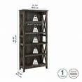 thumbnail image 5 of Bush Furniture Key West Tall 5 Shelf Bookcase, Dark Gray Hickory, 5 of 8