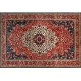 thumbnail image 1 of Ahgly Company Indoor Rectangle Traditional Dark Almond Brown Medallion Area Rugs, 8' x 10', 1 of 6