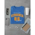 thumbnail image 3 of Retro College Virginia T-Shirt Men -Image by Shutterstock, Male 4X-Large, 3 of 4