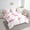 Pink White, variant on Erosebridal Cartoon Corgi Bedding Queen Size,Kawaii Bow Comforter Sets with Sheets,Love Heart Bedding Sets Queen Size,Breathable Kids Bedroom Decor,Reversible,7 Pieces