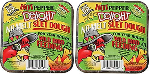 C&S Products Company C&S Hot Pepper Delight No-Melt Suet Dough 11.75oz, 2-Pack
