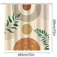 Duety Boho Shower Curtain Waterproof Bathroom Curtain with 12 Hooks 72