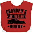 thumbnail image 3 of Inktastic Grandpas Lil Racing Buddy Boys or Girls Baby Bib, 3 of 4